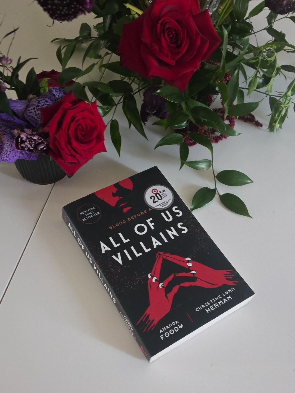 All of Us Villains Paperback Novel - Black & Red Cover